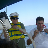 Zak with Capt. Howard Loeser
