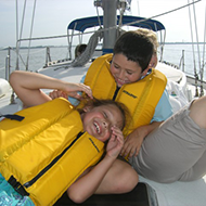 Zak & Sibling Enjoy Some Water Time